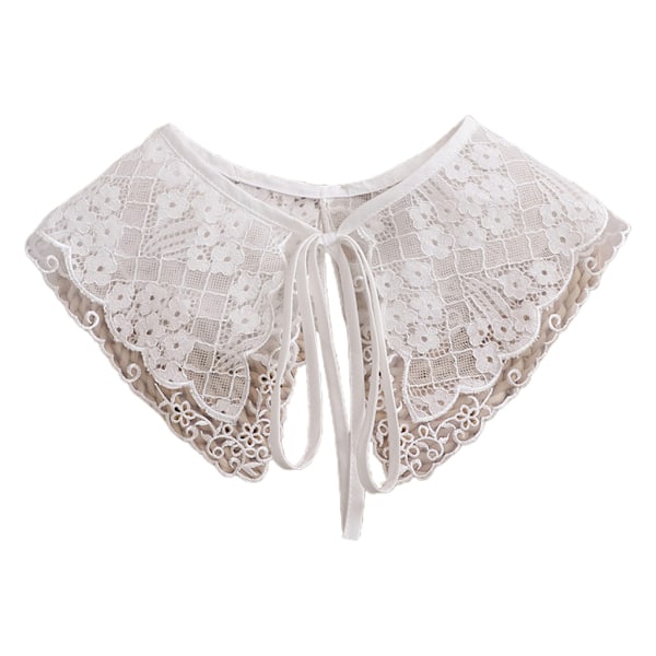 Söt Polyester Broderi Blomma Spetskrage Tyg Sömnad Applikation DIY Guipure Band Kant Halsringning Bröllopsdekor