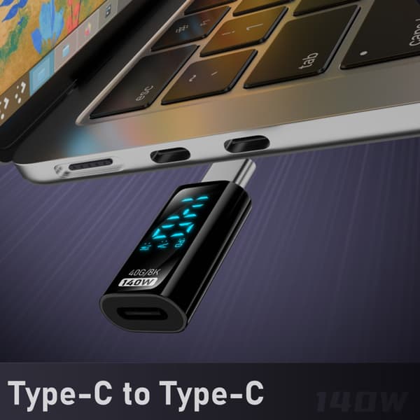 USB C Hun til USB C Han Adaptere Praktisk Opladning og Dataoverførsel