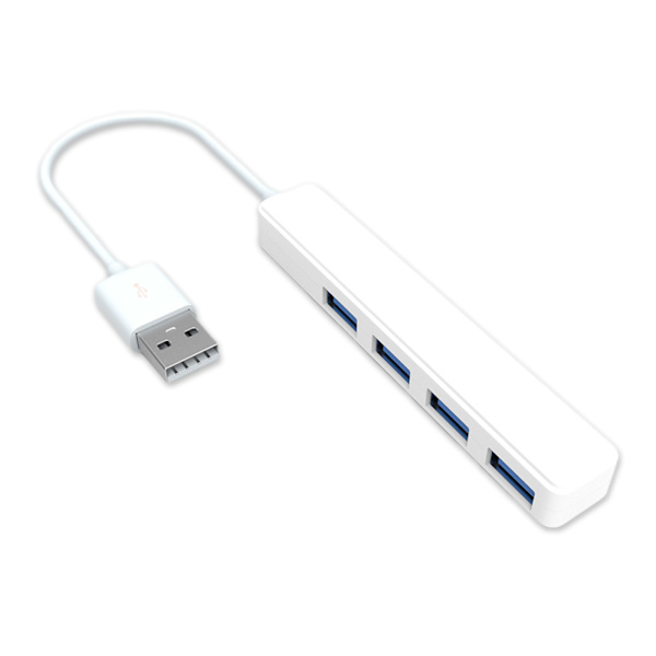4 Portar USB 2.0 Hub Höghastighets USB 2.0 Type-C för Smart Hub Multi Splitter Expansion Mini Hub USB Expander för PC Laptop