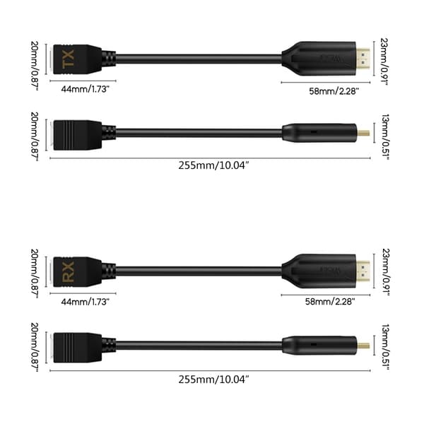 Forlængerkabel Rj45 TX RX Extender Integreret Lodning