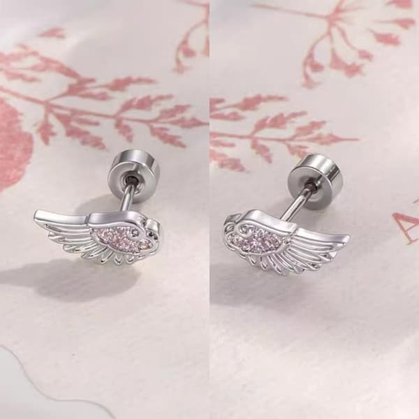 Vingeformet øre mansjett for bruskpiercing, legeringssmykker Three piece set