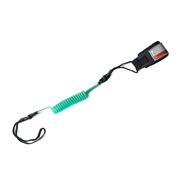 Stand-Up Paddle Board Surfbräda Spiral Leash SUP Leash Handrep Handledsrem med Justerbara Ankelmanschetter för Paddleboard