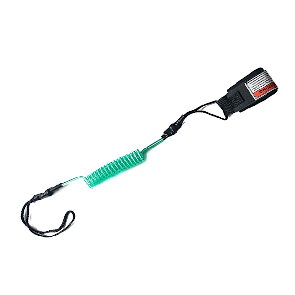 Stand-Up Paddle Board Surfebrett Coiled Leash SUP Leash Håndtau Håndleddsreim med Justerbare Ankelmansjetter for Paddleboard