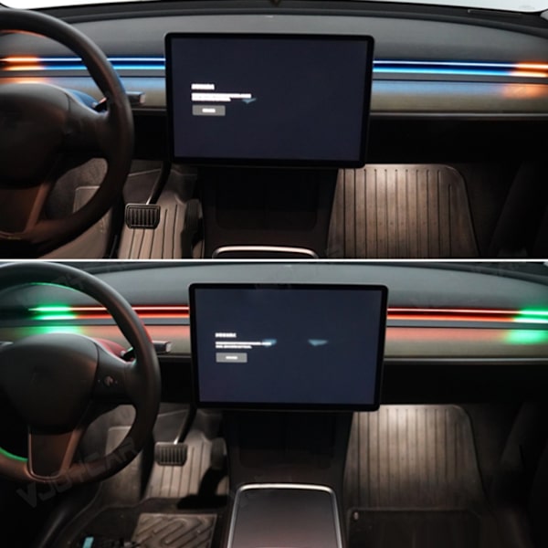 Innovative opgraderinger af ambient belysningssystem til elbiler Model 3 Model Y