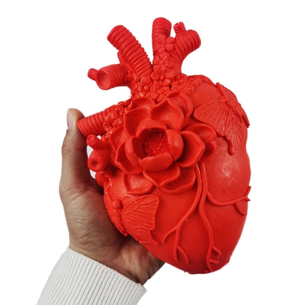 Evil Heart Form Aromaterapi Ljus Form Dekorativt hantverk Form Mänskliga organ Form för heminredning
