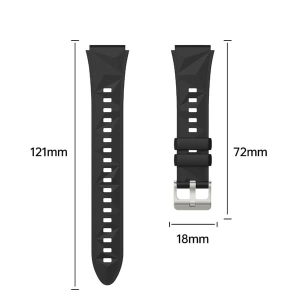 Utskiftbare Smartwatch-remmer for Watch X2 Mini Smartwatch Pustende Black