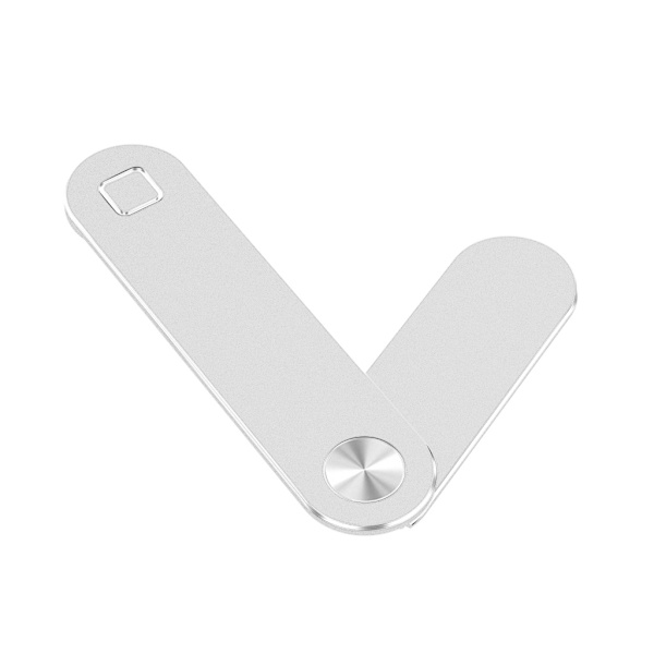 Bärbar datorskärm Clip on Side Mount Magnetisk Mobiltelefon Telefonställ Sidomonterad Hållare Expansionsfäste Slim Osynlig Silver