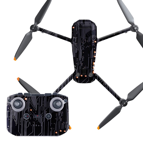 Vedenpitävä liimautuva PVC Drone -ihon rungonsuoja Kaukosäätimen varrensuoja Mavic 3 -lisävarusteille