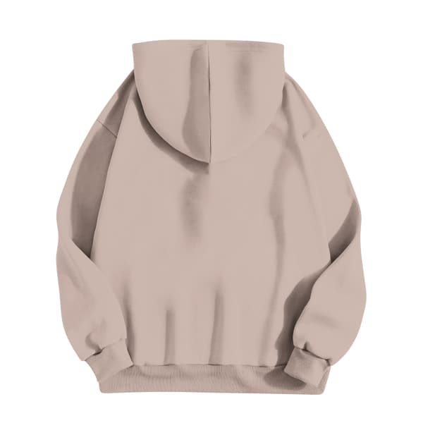 Snygg Oversized Huvtröja för Kvinnor, Pullover Topp Höst Vinter Kläder RE XXL