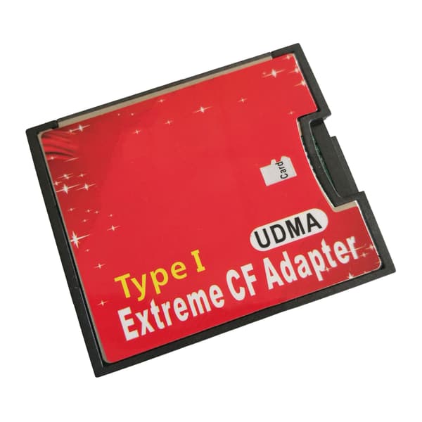 TF til CF-kortadapter, enkel port Micro-SD/SDHC/SDXC TF til CF-kortleser