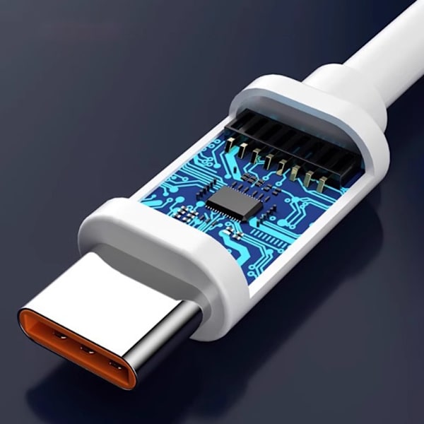 Höghastighets USB C Snabbladdare USB C till USB -kabel Dataöverföring Laddningskabel 15W för telefon 15/15 Plus/15Pro/15ProMax 1.5m