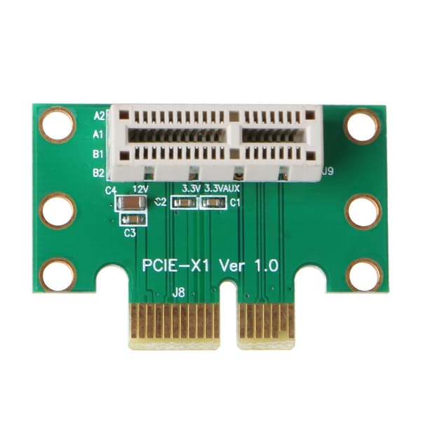 X1 Adapter Riser-kort PCI E PCIE X1 till X1 Slot Converter-kort 1U Serverchassi