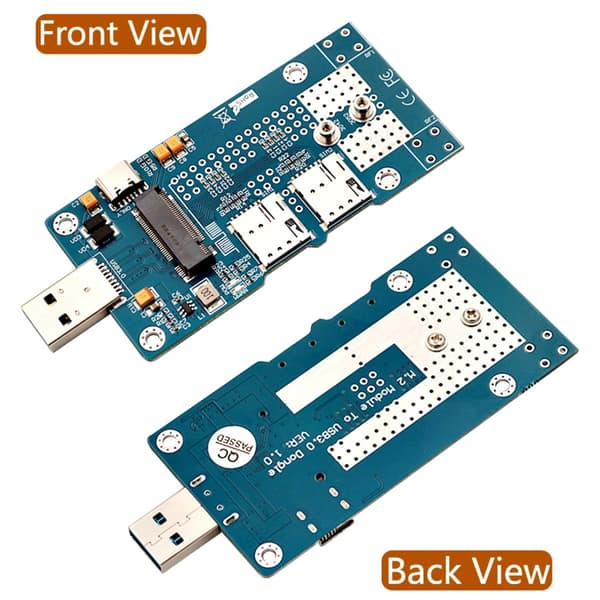 M.2 til USB-adapter med dobbelt kortslot, understøtter 3G 4G-modul USB3.0 M.2