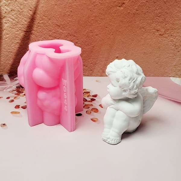 Baby Støbeforme Lille Drengeforme Silikoneform Ornament Harpiksforme