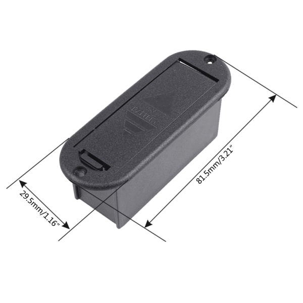 Aktiv basgitarr pickup 9V batterilåda Plast cover Hållare case för gitarr bas pickup utbytesverktyg 1