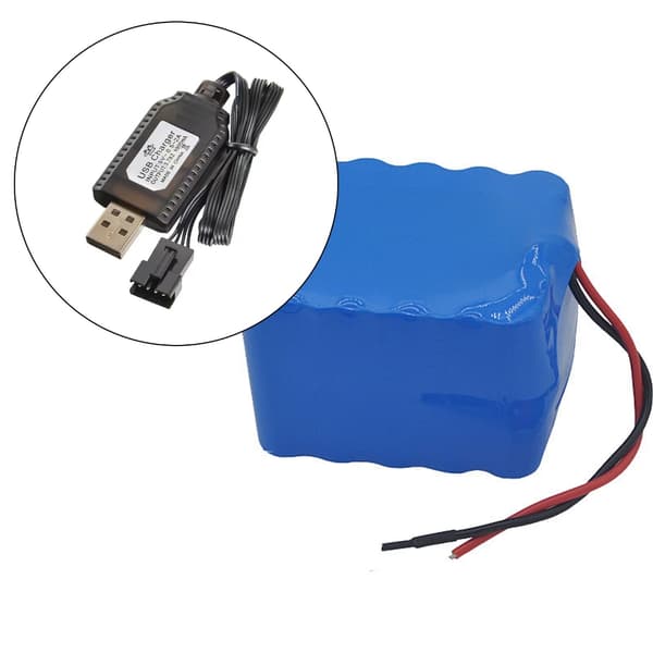 2-pak USB-ladekabel SM2.0 4P stikforbindelser til 7,4V bilmodeller
