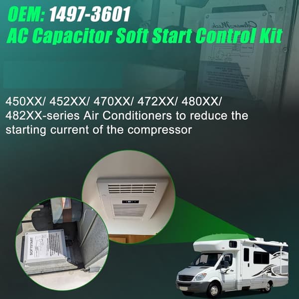 Cameprs Soft Start Kontrol Kit 1497-3601 Reducerer Kompressorens Startstrøm