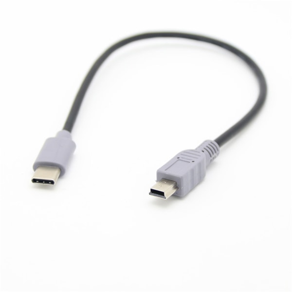 1M USB Typ C 3.1 Hane Till Mini USB 5 Pin B Hane Plug Converter OTG Adapter Bly Datakabel för mobil för Macbook Access