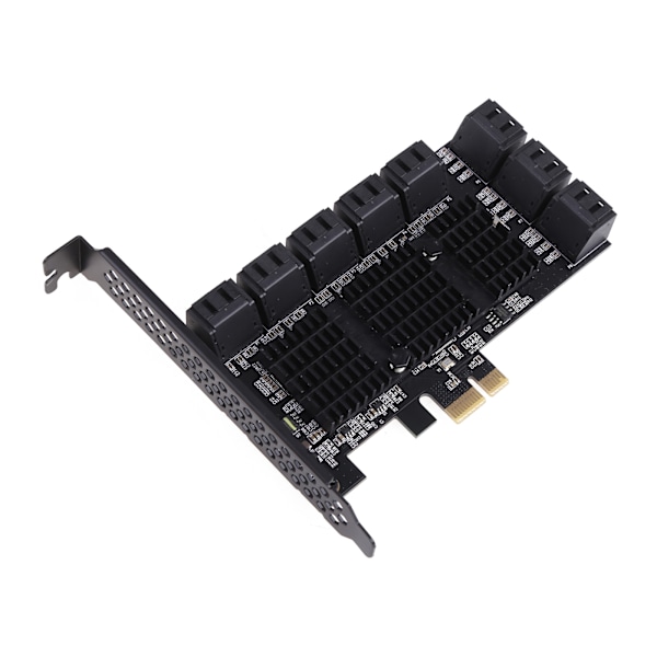 PCIE till SATA III 16-portars styrkort PCIe X1 X4 X8 X16 till SATA 3.0 6Gbps expansionskort Multi-Port hårddiskförstärkare
