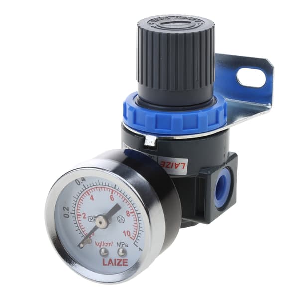 AR2000 NPT 1/4\" Luftkällbehandling-Tryckregulator Lufttrycksavlastningsregulator 0.05-0.85Mpa(7-121psi) Justerbar