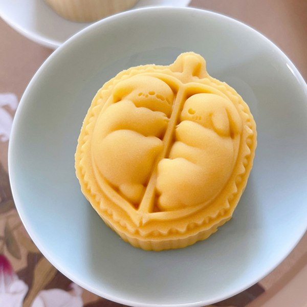 Durian Rabbit Moon Cake Form Midhöstfestivalen Mooncake Makers Cookie Stämplar Handtryck Mooncake Baking Tool