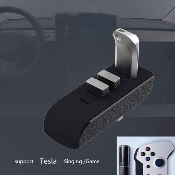For Model 3/Y Modifiserte Tilbehør Hanskerom Utvidelsesdokk USB-Utvidelse