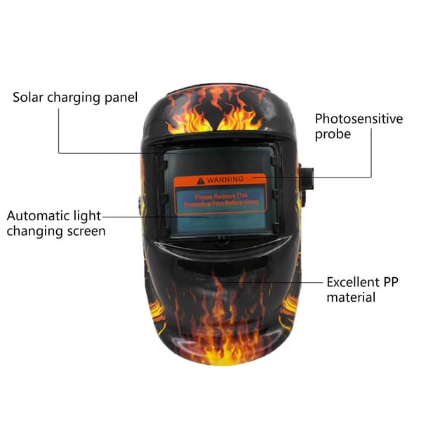 Sensor Svetsmask med Justerbart Skuggintervall DIN9-13 för TIG MIG ARC