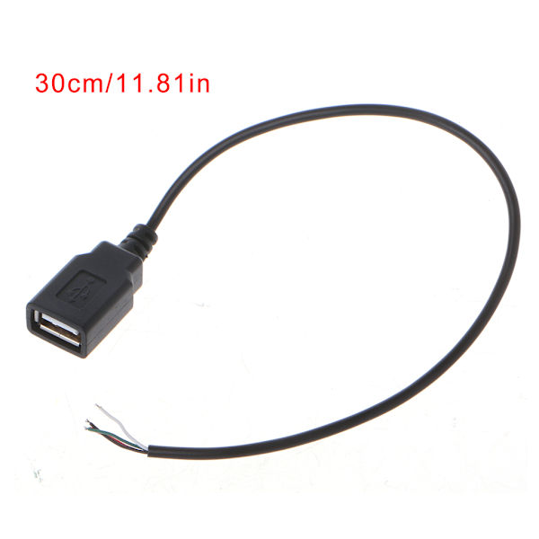 USB 2.0 Typ A honuttag 4-tråds dataladdningsström Pigtail-kabelkontakt power det själv