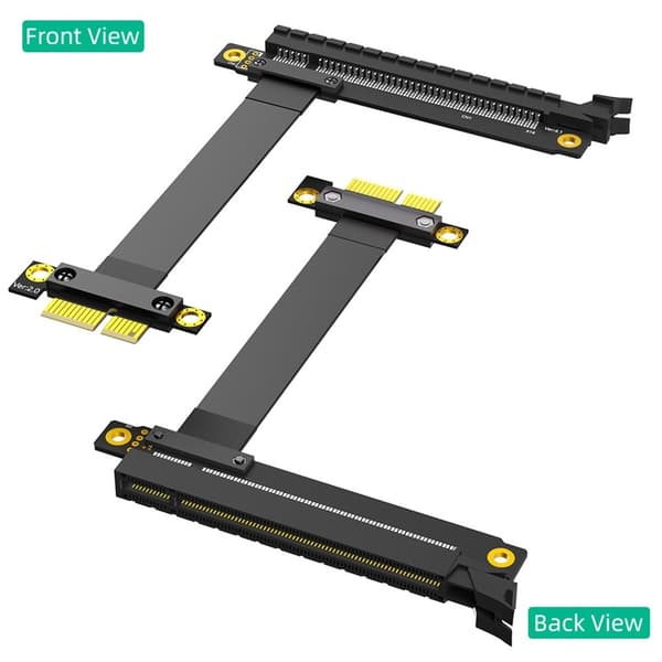 25CM PCIe 16X till 1X Förlängningskabel för snabb dator komponent integration