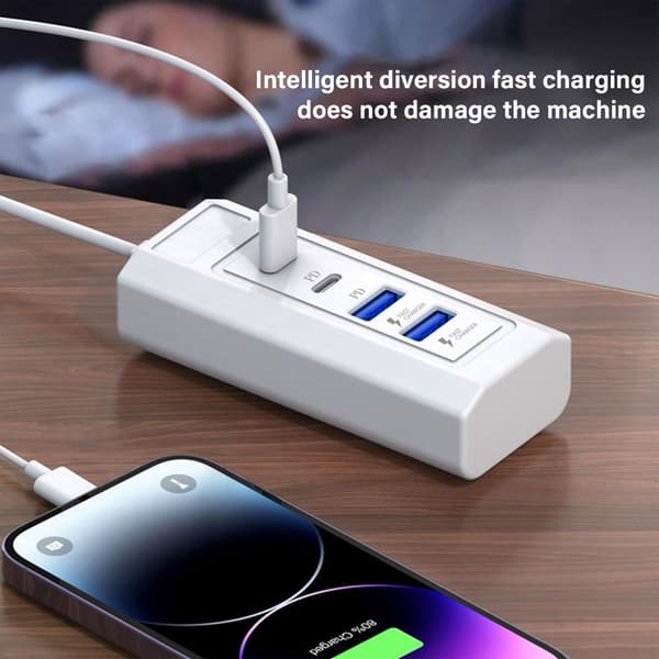 USB - 2xPD ja 2x USB -lataushubi puhelimille, tableteille ja muille