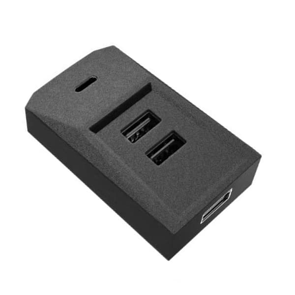 USB-hub för handskfack, bilsplitter dockningsstation USB snabbladdningsstation C