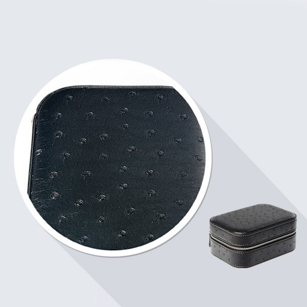 Microfiber Läder Watch Box Bärbar Watch Storage Box Europeisk Watch Box Mekanisk Watch Storage Box Watch Box Black - Watch ring bit