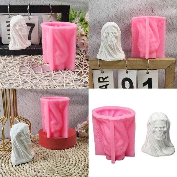 Støbeforme Slørkraniestøbeforme Silikoneform Ornament Epoxyharpiksforme