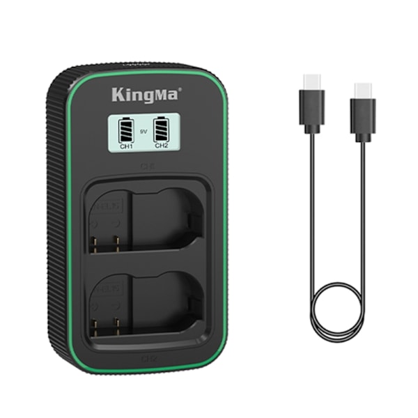 EN-EL15 Dubbelkanal LCD USB C Snabbladdare för Z5 Z6 Z6ll Z7II D7100 D810 D7200 D7000 Kamerabatterier Tillbehör