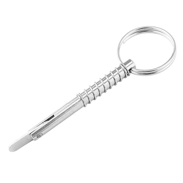 1st marina säkerhetsnålar Quick Release Pin med Drop Cam & Spring, Rostfritt stål Bimini Top Pin, Marine Hardware, Silver 8x76mm