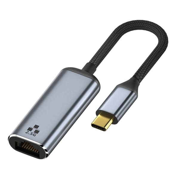 USB C til Ethernet-adapter 2500 Mbps rask kablet nettverkstilkobling