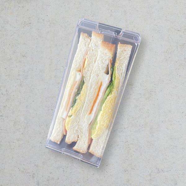 2-pack Slitstarka Sandwichbehållare Matlåda Perfekt för Matförvaring