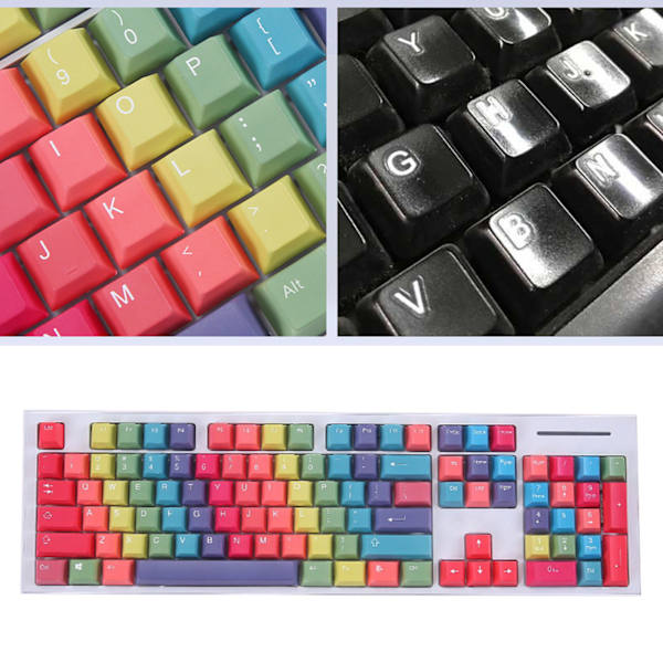 114 Taster PBT Dye Sublimeret Keycap Cherry Profil Til MX Switch Cloner Mekanisk