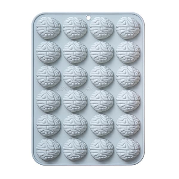 24 Huler Hjerne Silikoneforme Chokolade Fondantforme DIY Ornamentforme