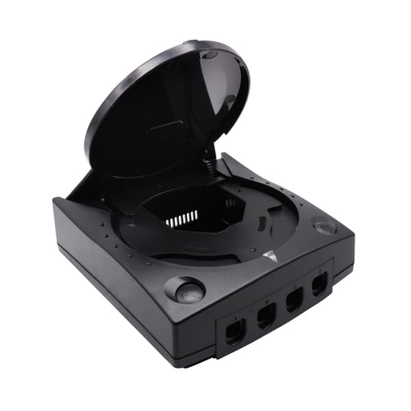 Ersättningsplast för skal Translucent för case för SEGA Dreamcast för DC Retro videospelskonsollåda Black
