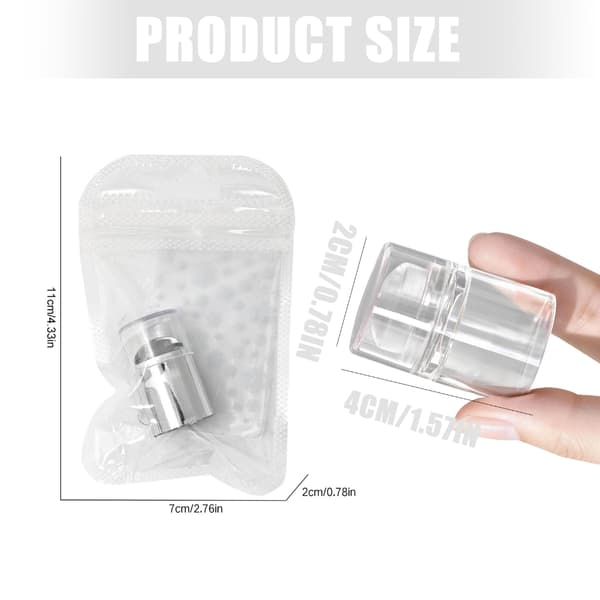 Resevänlig Silikon Nagelstämpel Verktyg Mini Storlek För Professionell Konst Transparent Ribbon Scraper