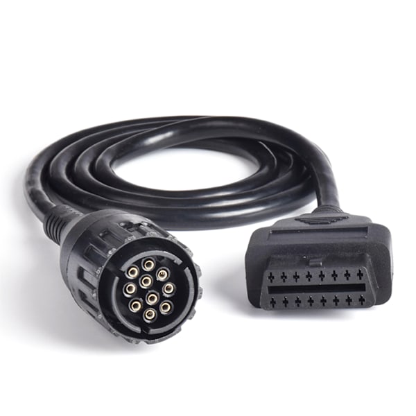 10-Pin OBD till 16-Pin OBD2 Diagnostisk Adapter Kontakt Kabel Scanner Verktyg för