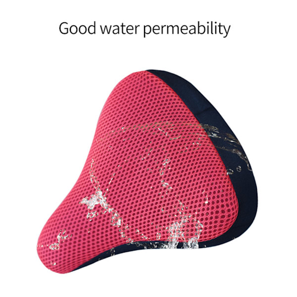 Andningsbar Mesh Screen Cykel för cover för cykel för sits, förbättrad komfort, andas för mountainbikecykel Red