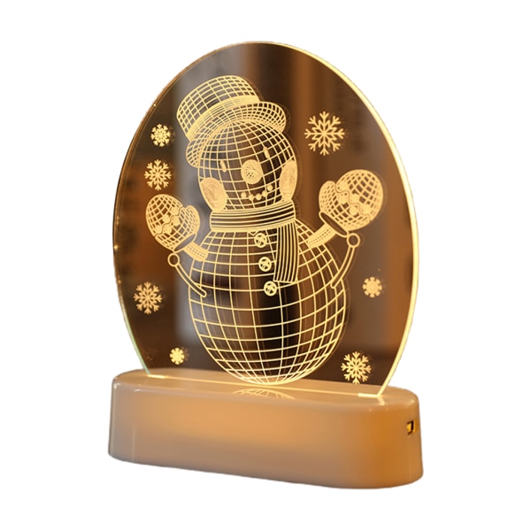 LED juldekorationsljus Heminredningstillbehör 3D-lampor Julklappar Bordslampor Jultomtens ornament 1