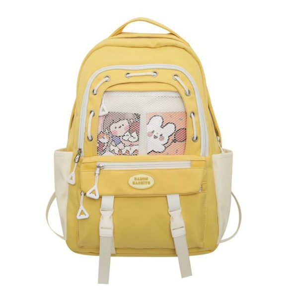 Skolerygsæk i japansk stil, laptop-rygsæk, solid skoletaske til teenagepiger, mænd, rejser, afslappet dagsrygsæk