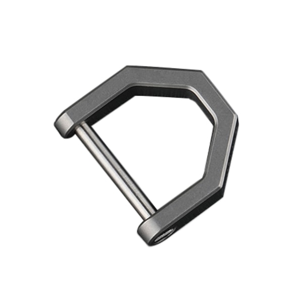 Flerbruks D-formede spenner for titanlegering D-ring D-formet metallbøyle Hestesko Spenne for DIY Lær Håndverk Vesker