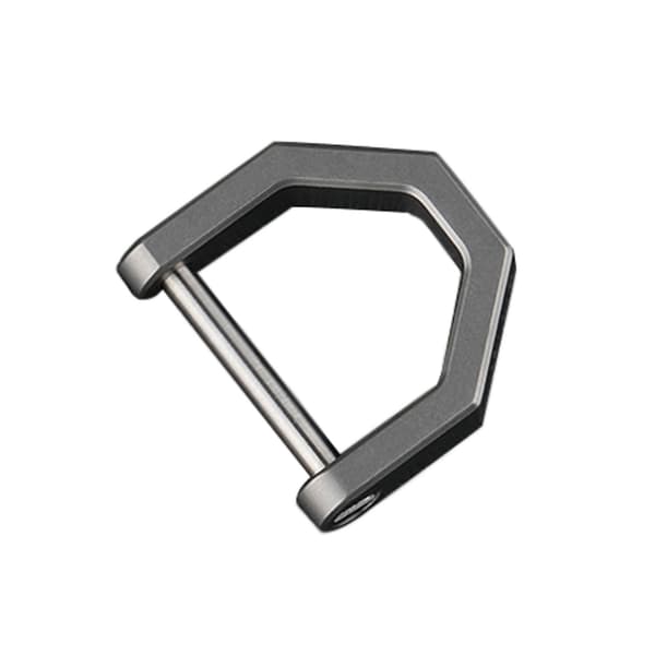 Multifunktionella D-formade spännen för titanlegering D-ring D-formad metallring Hästskor Spänne för DIY läderhantverk Plånböcker