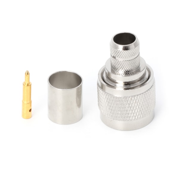 1 Sett N Type Krympeplugg RF-kontakt Koaksial Konverter Adapter For LMR400 RG8 Ca