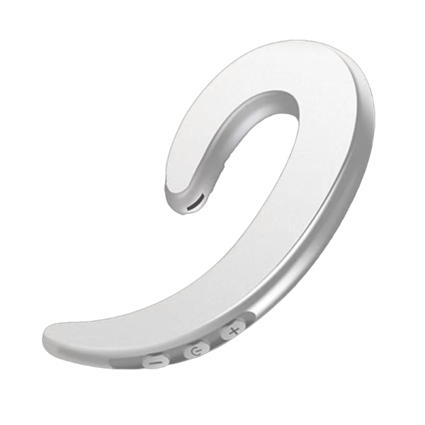 Real Bone Conduction Hörlurar BLE5.0 Trådlösa Bluetooth-kompatibla headset Ear Hooked Sports Headset för cykling White