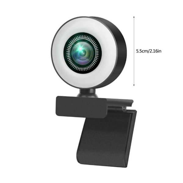 1080P/2K/720P webbkamera USB Free Drive Autofokus datorkamera med 3 växlars fyllningslampa för bärbar dator stationär 360° rotation Beauty 2K plus stand